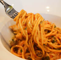 ai fiori blue crab spaghetti